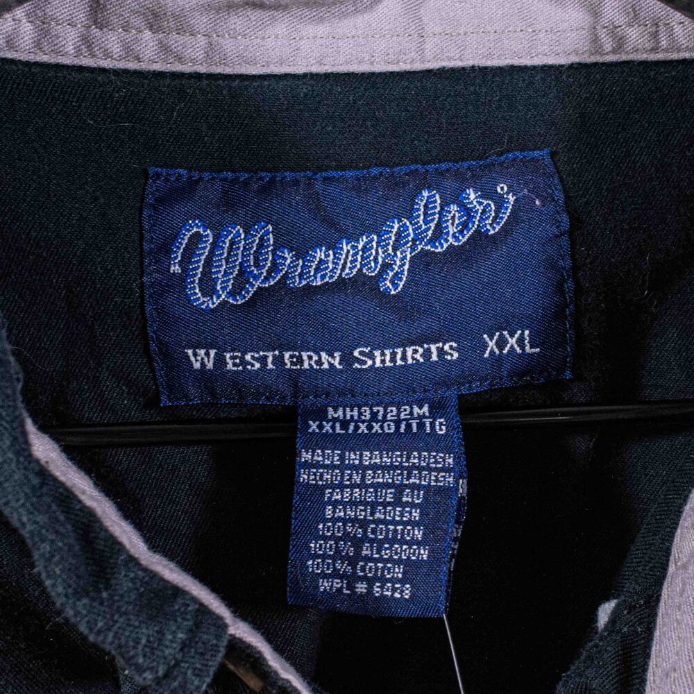 Wrangler Color Block Western Shirt XXL Cowboy Streetwear - Picture 4 of 8